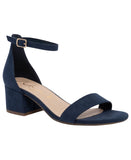 Sugar Noelle Block Heel Dress Sandals SGR-NOELLE 7 Navy Blue 5.5M