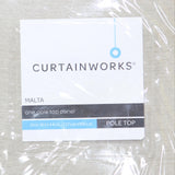 Curtainworks Malta Faux Silk 1 Piece Grommet Curtain Panel Sand Brown 50 x 144