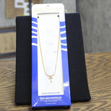 Hey Harper Waterproof Rope Chain Cross Faith Pendant Necklace Gold Yellow 18"