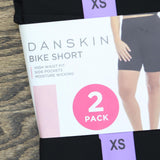Danskin Womens 2 Pack Midweight Bike Short 1774182