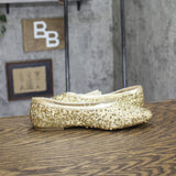 A New Day Womens Sammie Shoes Sequin Ballet Flats 94685489 Gold Yellow 9M