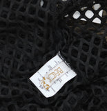 Becca Womens Castaway Island Fishnet Flower-Applique Cover-up Dress Black S