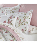 Royal Court Country Chic Floral 2 Piece Quilt Set Rosemary White Multi Twin