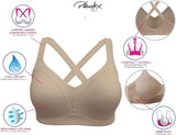 Playtex Womens 18 Hour Bounce Control Convertible Wirefree Bra 4699 Black 36C