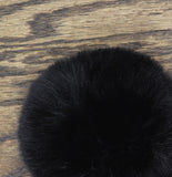 On 34th Womens Rib-Knit Beanie Pom Pom Cuffed MO1542501 Black