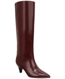 Alfani Padded Pointed Toe Kitten Heel Zip-Up Dress Boots Bordeaux Red 7M