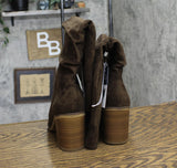 Universal Thread Womens Faux Suede Junie Tall Boots 90975015 Brown 9.5M