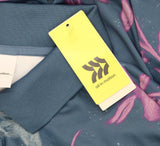 All In Motion Mens Floral Print Textured Polo Shirt 89765666 Blue / Lilac XXL