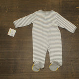 Little Me Baby Boys' Little Lion Footie Knit LBQ13240N Gray Multi 6 Months