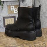 Wild Fable Honor Ankle Combat Platform Boots 94642932 Black 9.5M