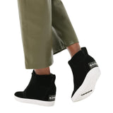 Sorel Out N About Pull-On Wedge Sneakers 2058651 Black / Sea Salt 6M