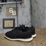 Cat & Jack Boys Slip On Lightweight Dress Sneakers Charcoal Black 2