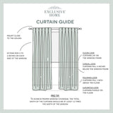Exclusive Home Blackout Tab Top Curtain Panel Pair Vanilla Off White 52x63