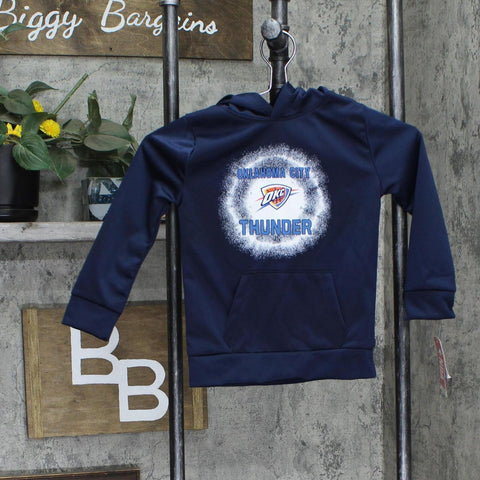 NBA Oklahoma City Thunder Girls Hooded Sweatshirt 1665e990f44681 Blue XS