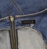 1. STATE Womens Scoop-Neck Sleeveless Denim Dress DS93397692AI Blue Quart XL