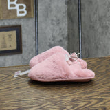 Cat & Jack Toddler Girls Fuzzy Strap Back Slips 166cdaa275adfe Pink M