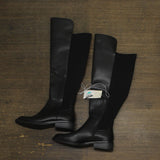 A New Day Womens Hope Wide Calf Tall Boots 90974972 Black 8M-WC