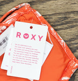 Roxy Double Strap Triangle Bikini Top 434002092 Red Orange Palm M