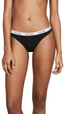 Calvin Klein Womens Carousel 3-Pack Thong QD3587 Black / White / Grey Heather XL