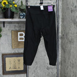 Yummie Reversible Compact Cotton Capri Legging 641861 Black Ocelot M