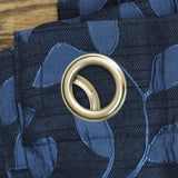 Linden Street Grommet Light-Filtering Single Curtain Panel Indigo Blue 50x84