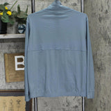 Kirkland Signature Womens Long Sleeve Active Full Zip Jacket 7772008 Blue Gray M