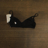 Sanctuary Womens Beach Goddess Shirred-Cup Bikini Swim Top SABG25323D Black S