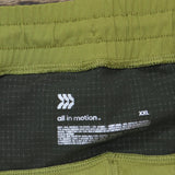 All In Motion Men's Trail Shorts 6" 87278993 Olive Green 2XL