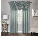 Regal Home Rod Pocket Light-Filtering Single Curtain Panel Aqua Blue Green 50x95