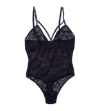 Hanky Panky Lace Tropical Storm Thong-back Bodysuit Summer Rain Purple Blue M