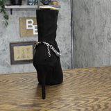 INC Reanna  Pointed Toe Ankle Boots Amputee Replacement Left Shoe Only Black 10M