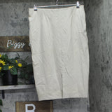 DKNY Womens Knit Pull-On Pencil Skirt P2ANQM27 Pebble Brown XL