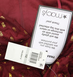 B. Darlin Double Tiered Chiffon Sheer Puff Sleeve Dress Wine Red / Gold 1/2