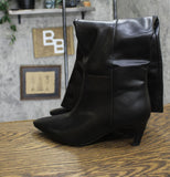 Universal Thread Kitten Heel Tall Dress Boots with Memory Foam Insole Black 9M