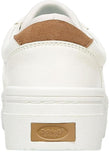 Dr. Scholl's Essential Womens Platform Sneakers H4978F1-102 White Tan 8.5M