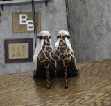 INC International Concepts Dress Sandals Stiletto Heels Leopard Brown 7.5M