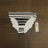 Anne Cole Womens Midrise Stripe Clean Swim Bottoms Bardot Stripe Blue Multi M
