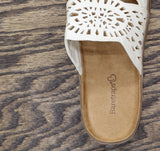 Baretraps Womens Flora Slide Slip On Sandals BT31203 White 6M