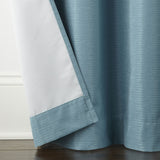 Home Expressions Grommet 100% Blackout Single Curtain Panel Aqua Green 40x84