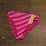 Michael Michael Kors Womens High-Rise Bikini Bottom MM56195 Wild Berry Purple M