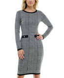 BCX Juniors Round-Neck Sequin-Embellished Bodycon Dress 1103894 Black Multi XL