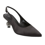 A New Day Simone Rhinestone Ball Slingback Heels 94660895 Black 7.5M