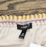 Aqua Women's Lined Crochet Knit Shorts YCGP5912 Brown Multi M