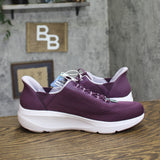 S Sport By Skechers Womens Prancie Step-Ins Low Top Sneakers Burgundy Purple 11M