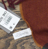 Style & Co. Womens Chevron Weave Buffalo Scarf SC9542507 Autumn Brown