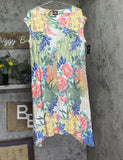 JM Collection Womens Knit Floral Jacquard Dress Starfish Combo White Multi L