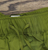 Calvin Klein Womens Drawstring Wide-Leg Pants 44B932G Dark Leaves Green M