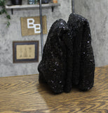 A New Day Womens Abba Sequin Foldover Tall Boots 91636693 Black 8.5M