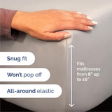 CGK Linens Luxury Comfy 4-Piece Sheet Set Light Gray Queen