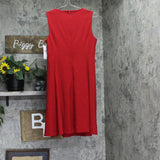 DKNY Womens Studded Sleeveless A-Line Dress DD4G1E50 Red 6